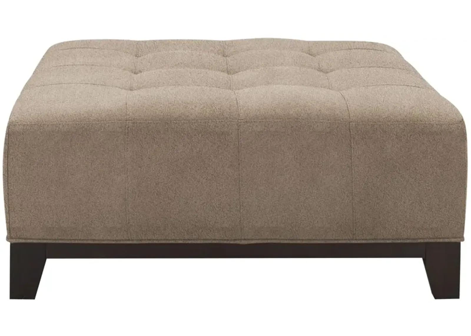 Cityscape Cocktail Ottoman in Suede So Soft Mineral by H.M. Richards