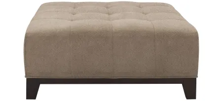 Cityscape Cocktail Ottoman in Suede So Soft Mineral by H.M. Richards