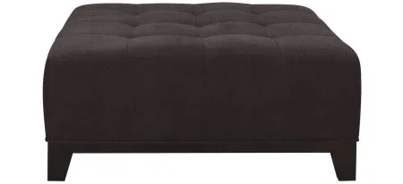 Cityscape Cocktail Ottoman in Suede So Soft Slate by H.M. Richards