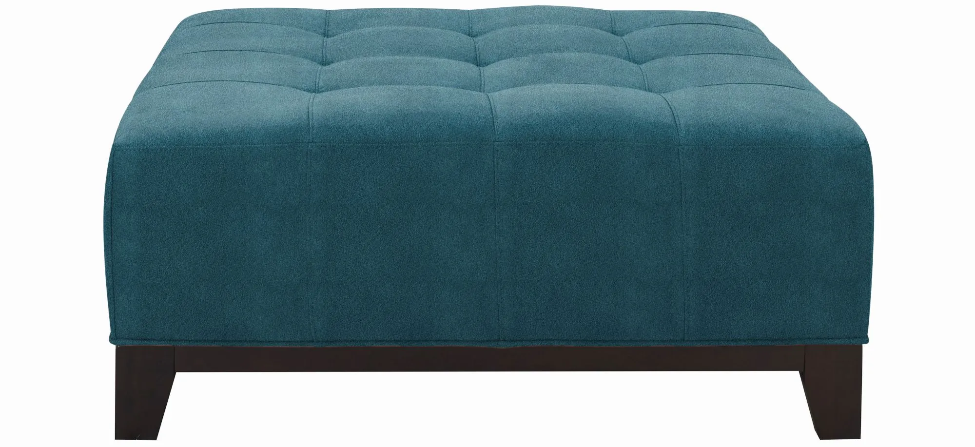Cityscape Cocktail Ottoman in Suede So Soft Lagoon by H.M. Richards