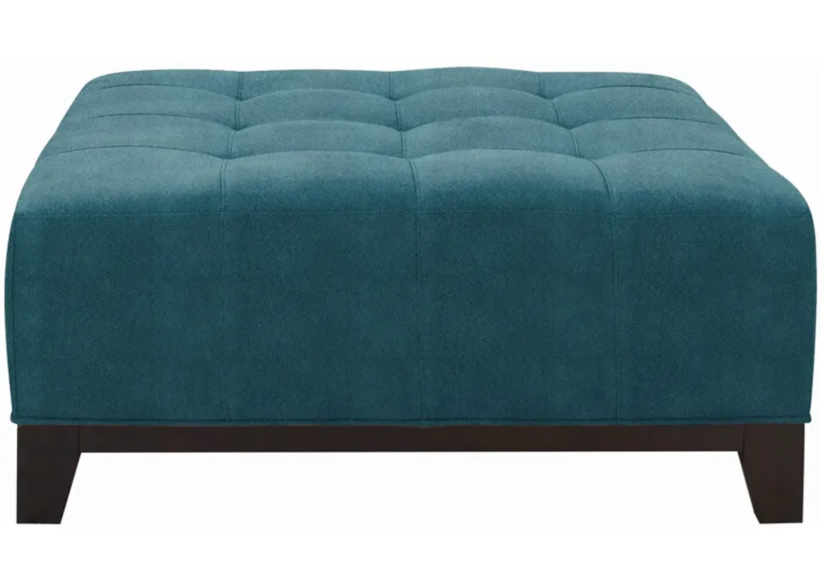 Cityscape Cocktail Ottoman in Suede So Soft Lagoon by H.M. Richards