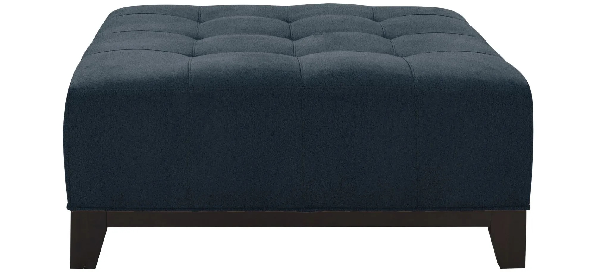 Cityscape Cocktail Ottoman in Suede So Soft Midnight by H.M. Richards