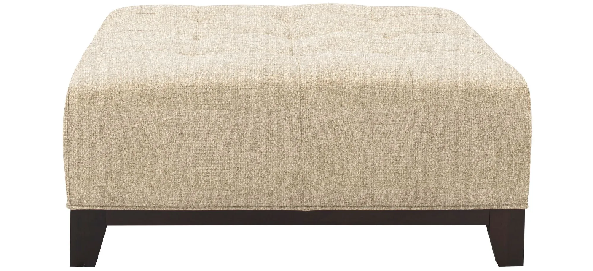 Cityscape Cocktail Ottoman in Santa Rosa Linen by H.M. Richards