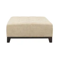Cityscape Cocktail Ottoman in Santa Rosa Linen by H.M. Richards