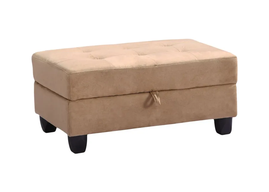 Gallant Storage Ottoman in Saddle by Glory Furniture