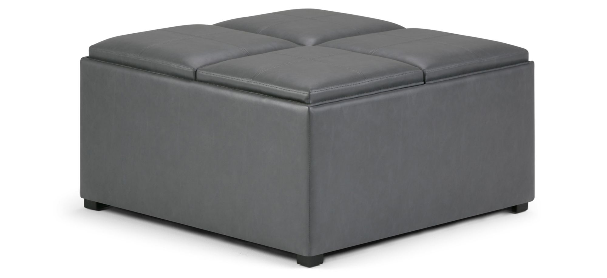 Avalon Square Coffee Table Storage Ottoman