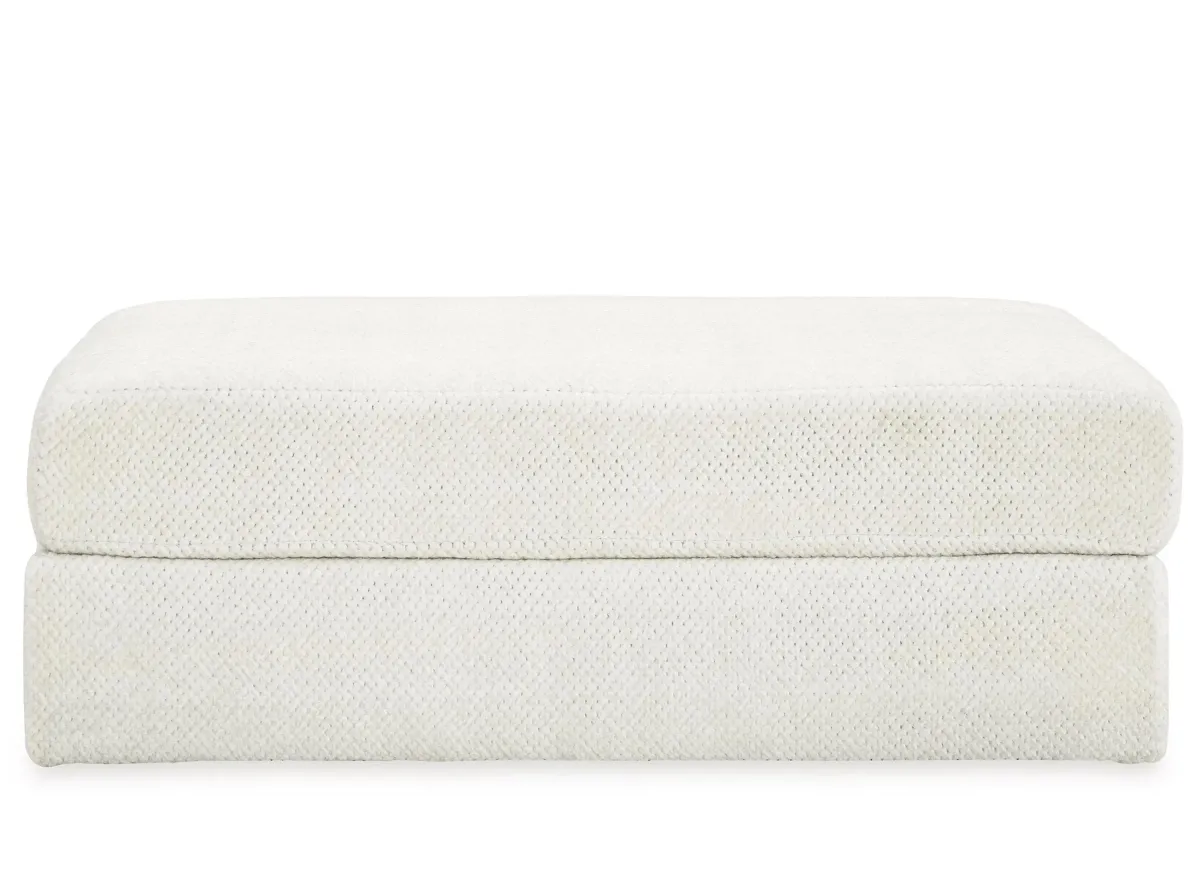 Karinne Oversized Ottoman in Linen by Ashley Furniture