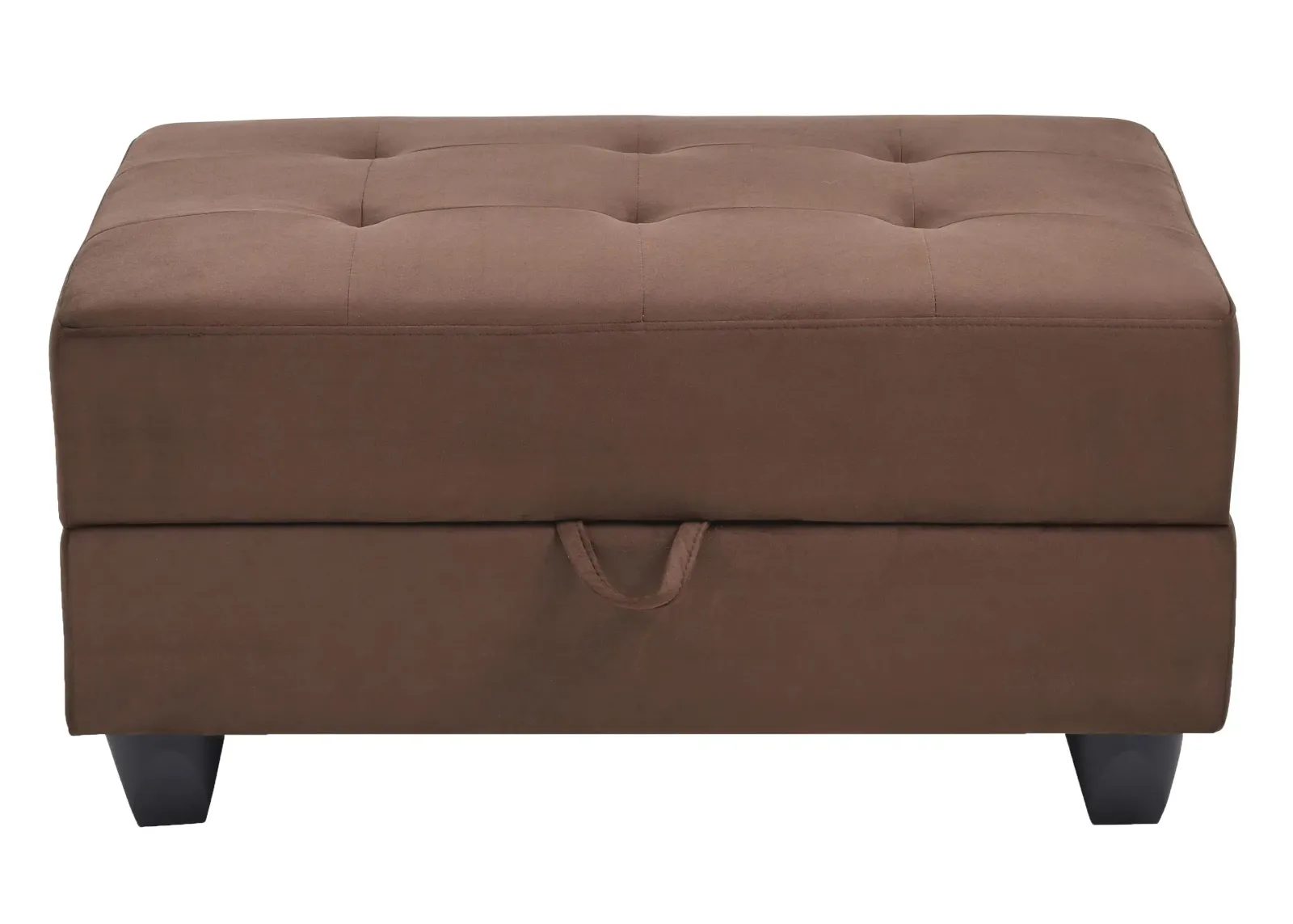 Gallant Storage Ottoman in Chocolate by Glory Furniture