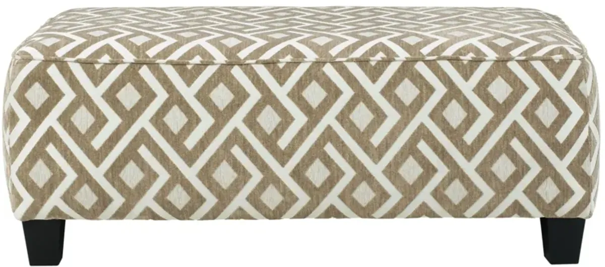 Dovemont Oversized Accent Ottoman in Putty by Ashley Express