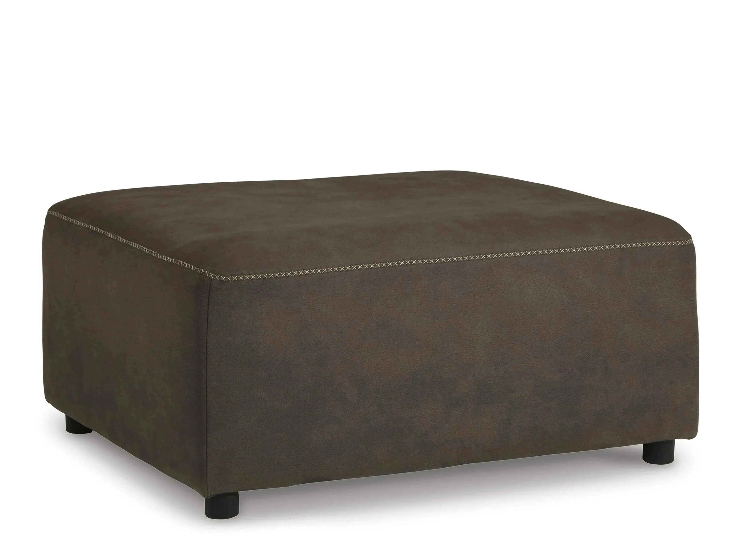 Allena Oversized Accent Ottoman in Gunmetal by Ashley Furniture