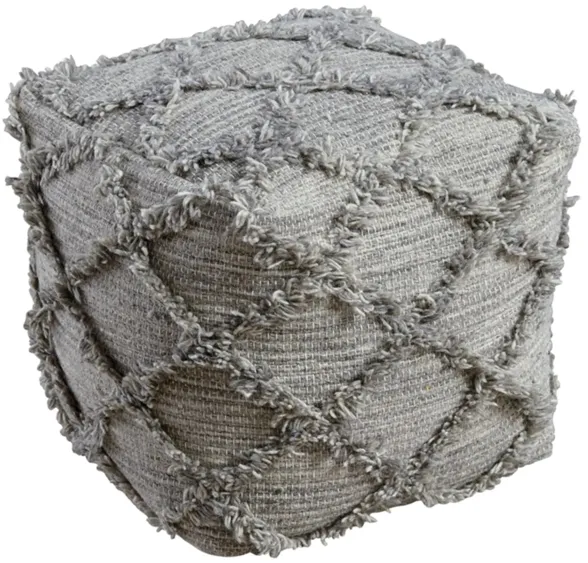 Adelphie Pouf in Natural/Gray by Ashley Express