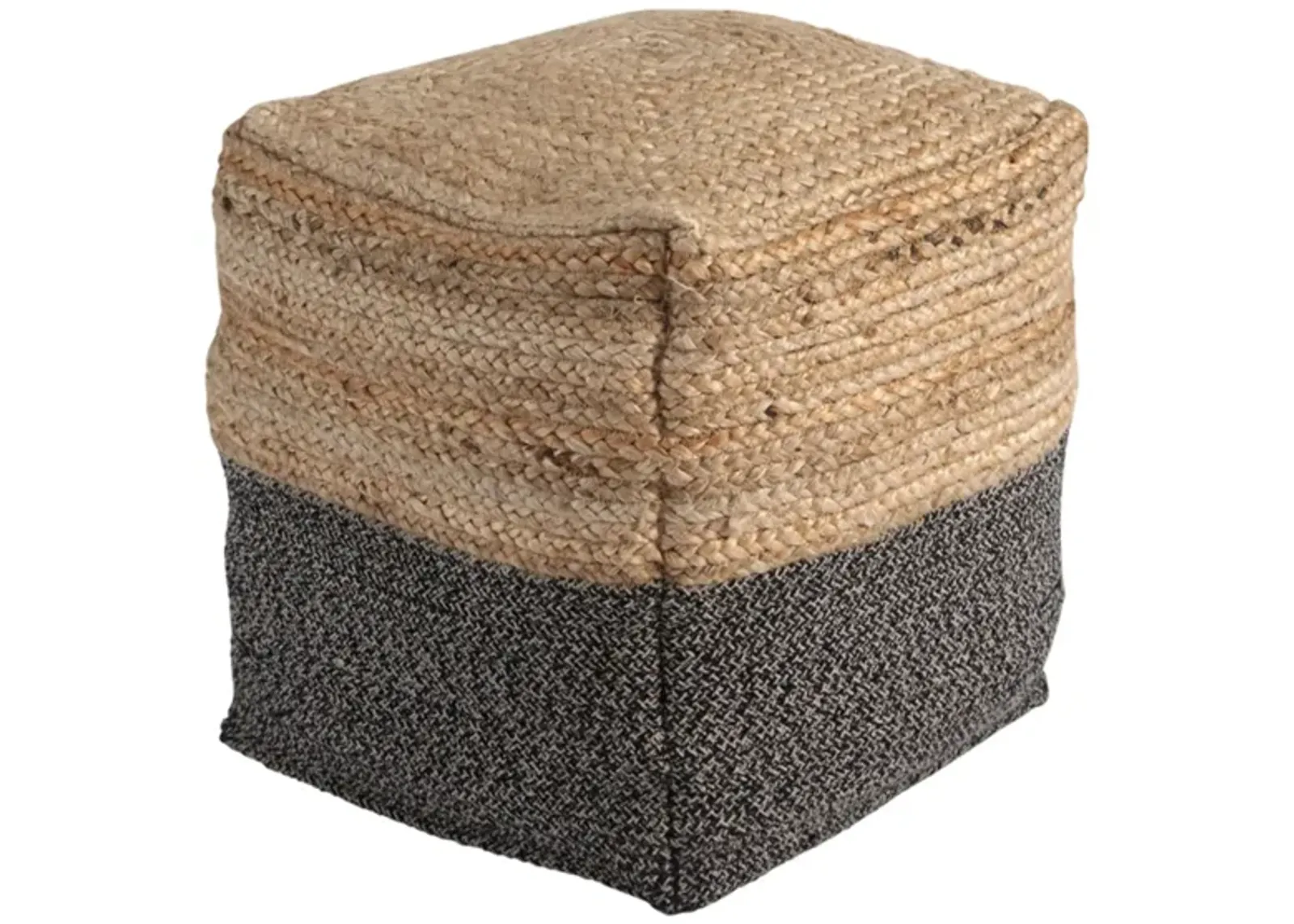 Sweed Valley Pouf in Natural/Black by Ashley Express