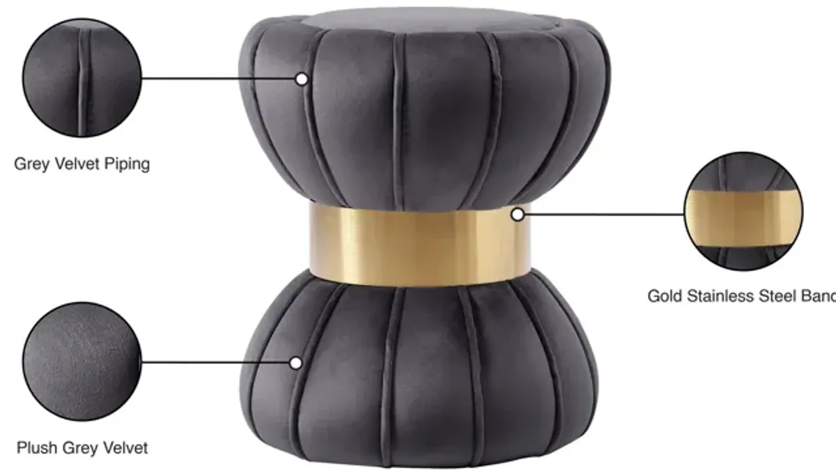 Vino Velvet Ottoman/Stool