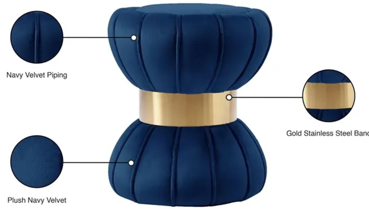 Vino Velvet Ottoman/Stool