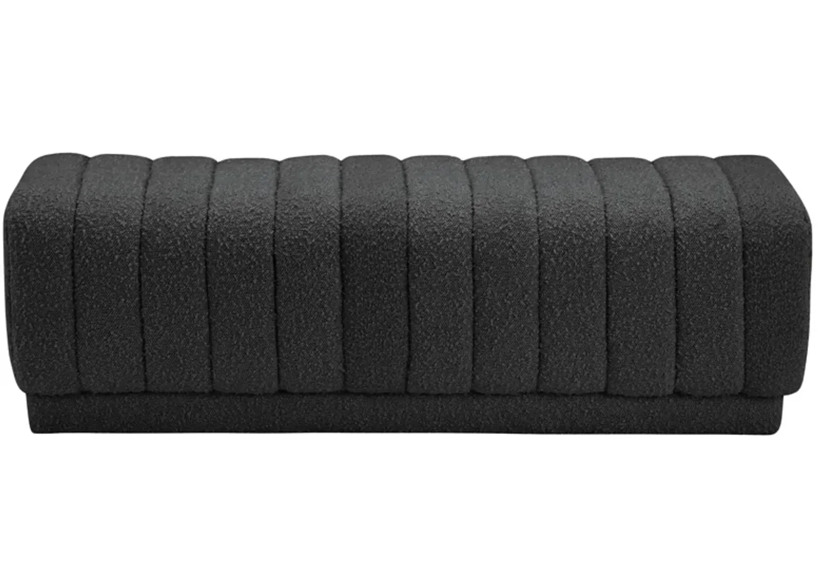 Heathrow Boucle Fabric Ottoman/Bench