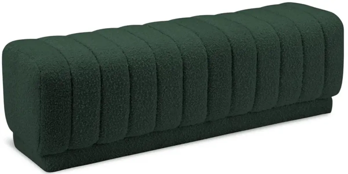 Heathrow Boucle Fabric Ottoman/Bench