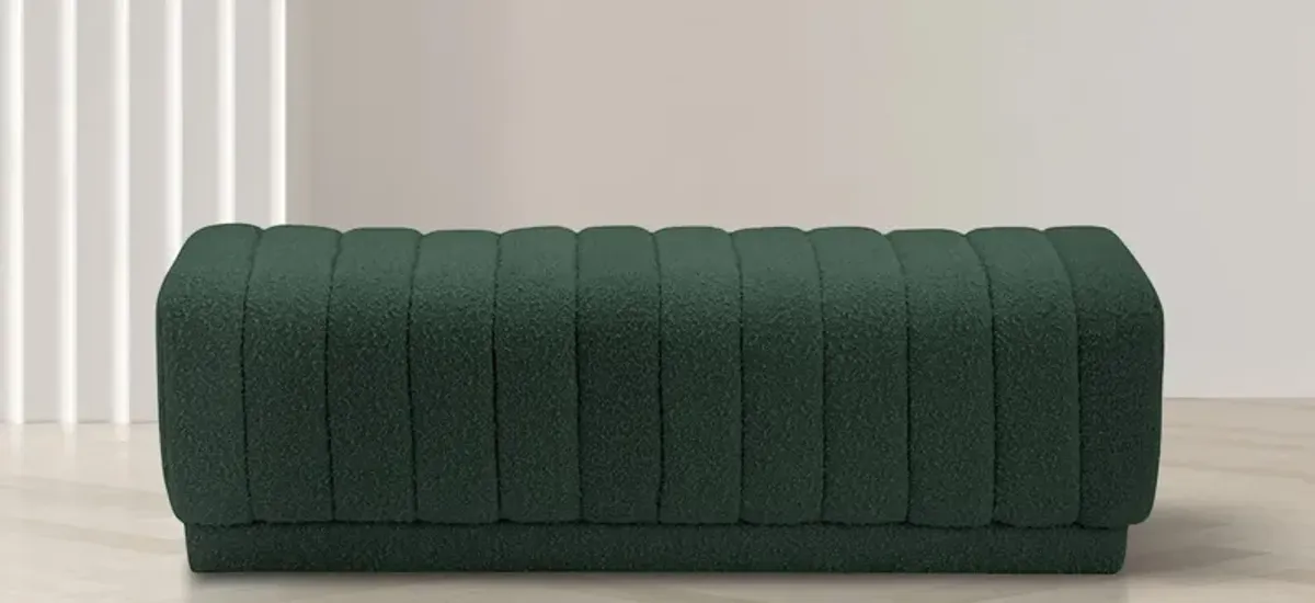 Heathrow Boucle Fabric Ottoman/Bench