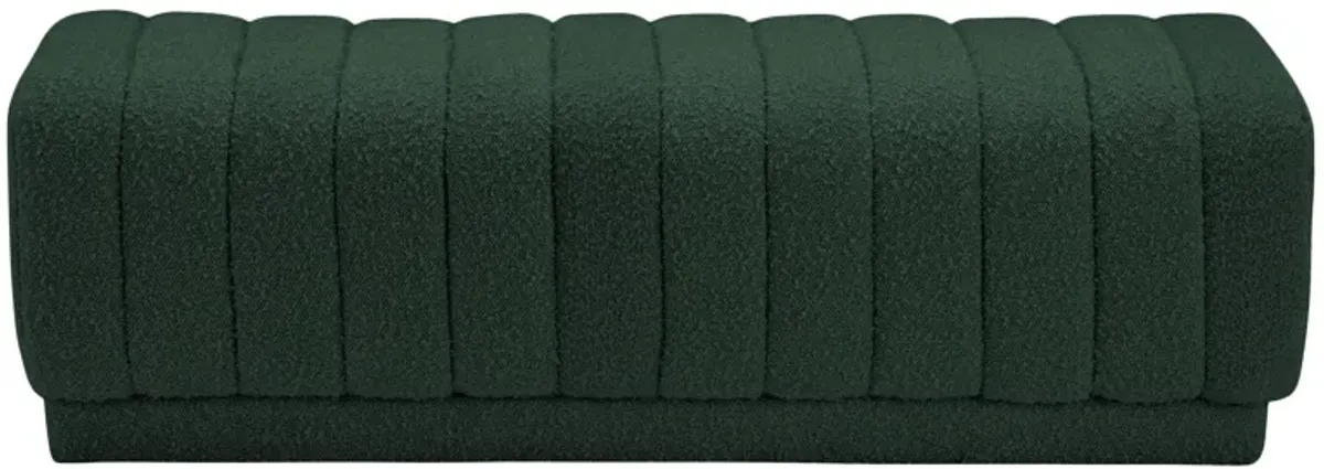 Heathrow Boucle Fabric Ottoman/Bench