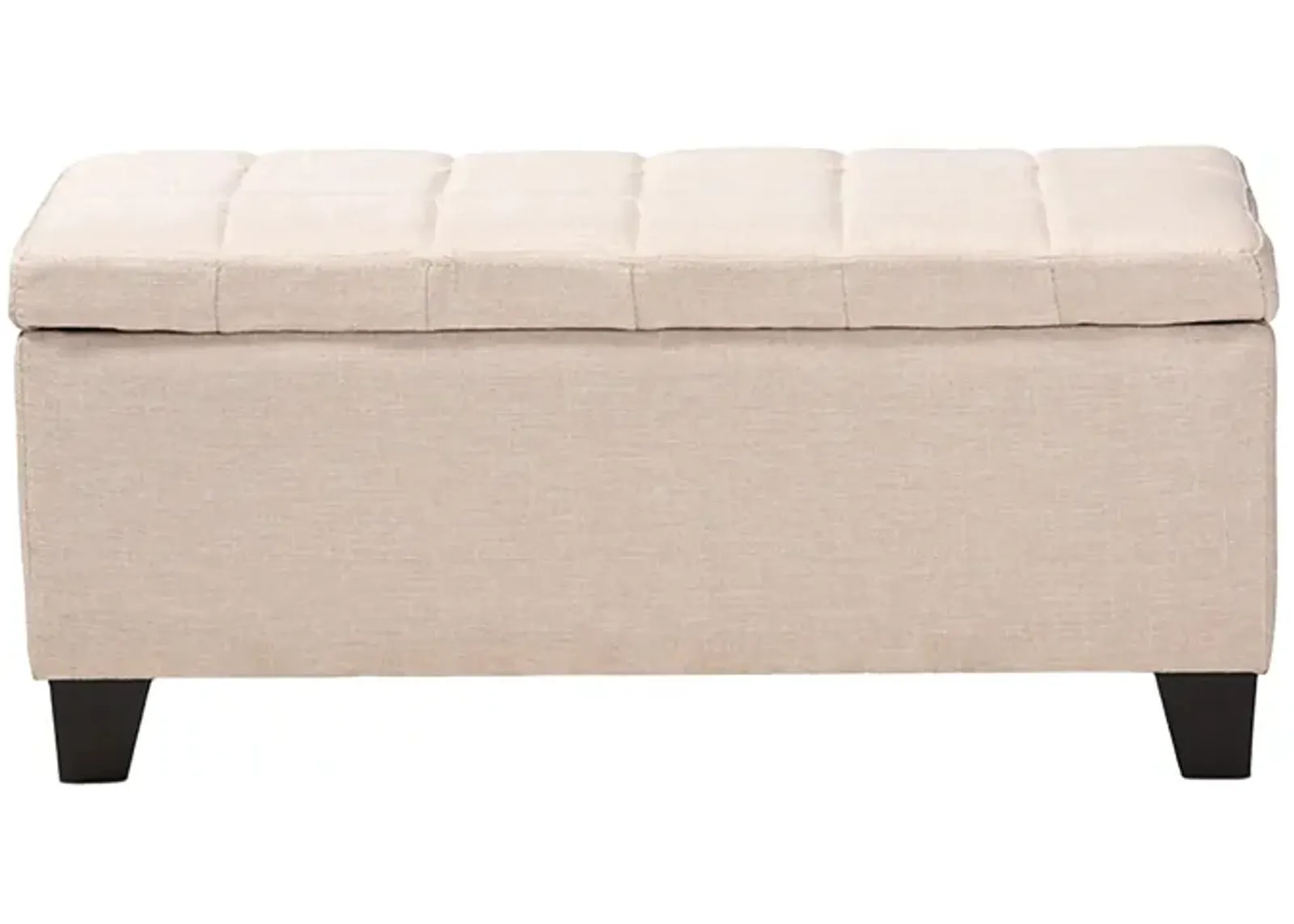 Fera Storage Ottoman in Beige by Wholesale Interiors