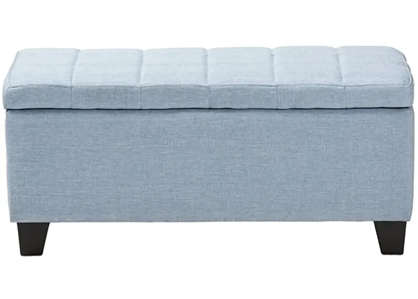 Fera Storage Ottoman in Light Blue by Wholesale Interiors