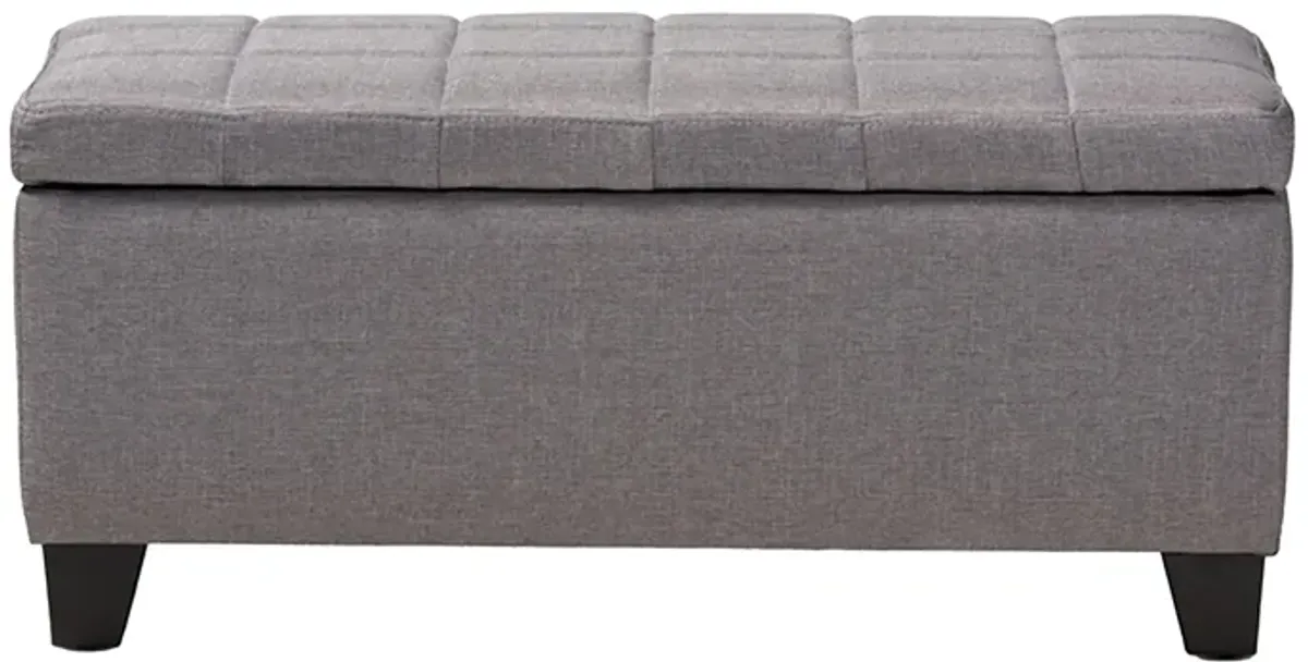 Fera Storage Ottoman in Gray by Wholesale Interiors