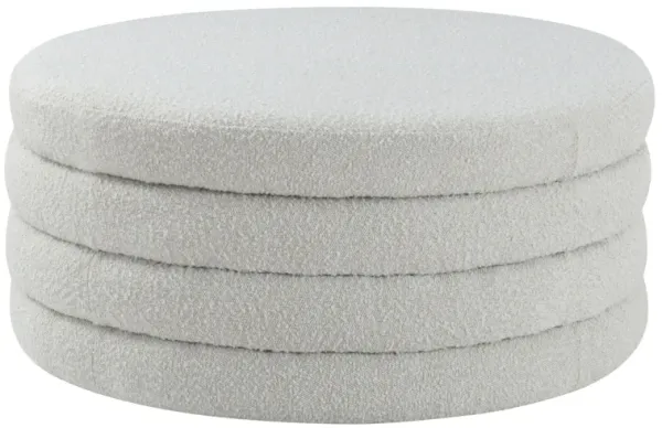 Aphia Boucle Fabric Ottoman/Coffee Table