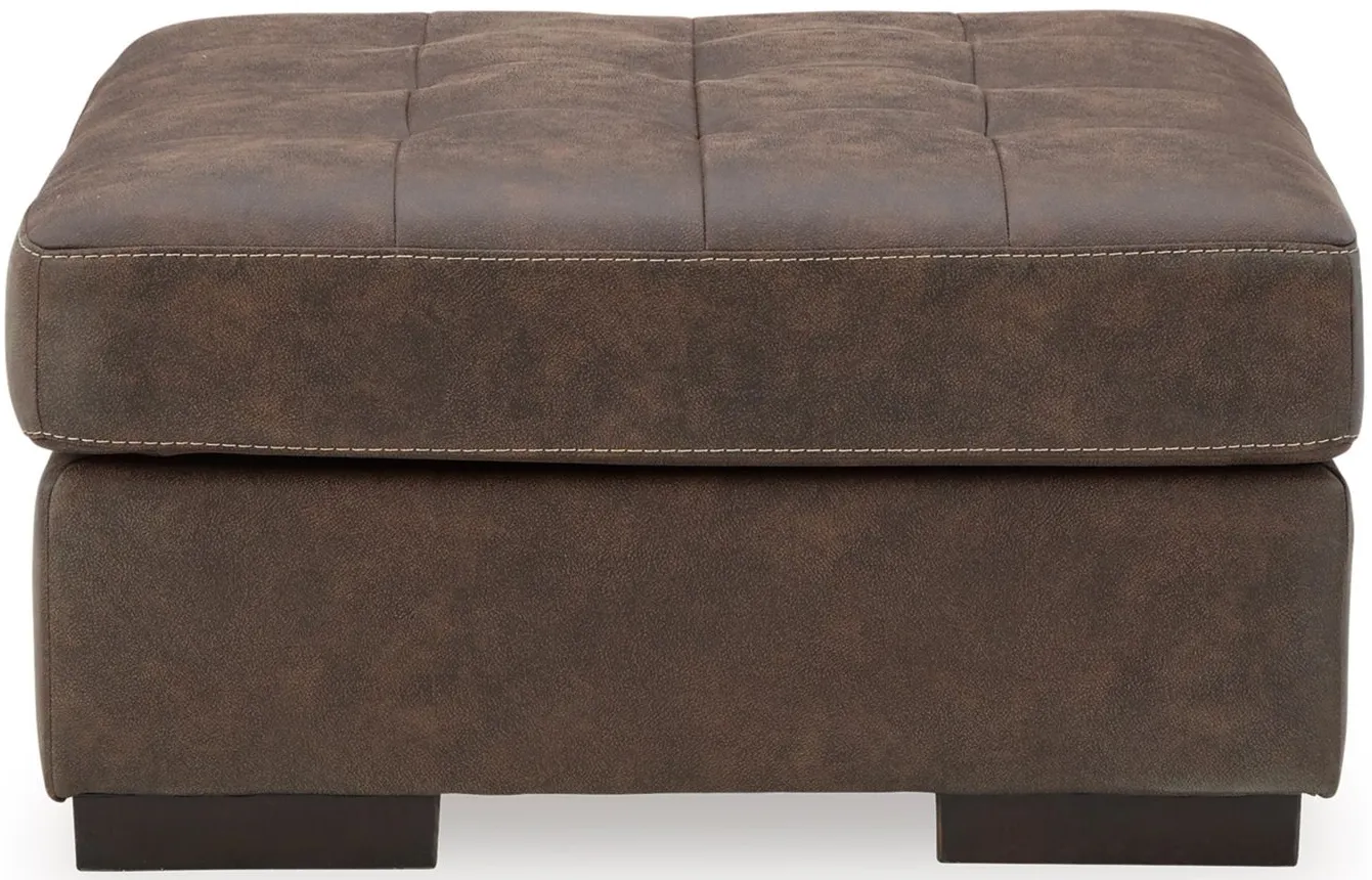 Maderla Oversized Accent Ottoman in Walnut by Ashley Furniture