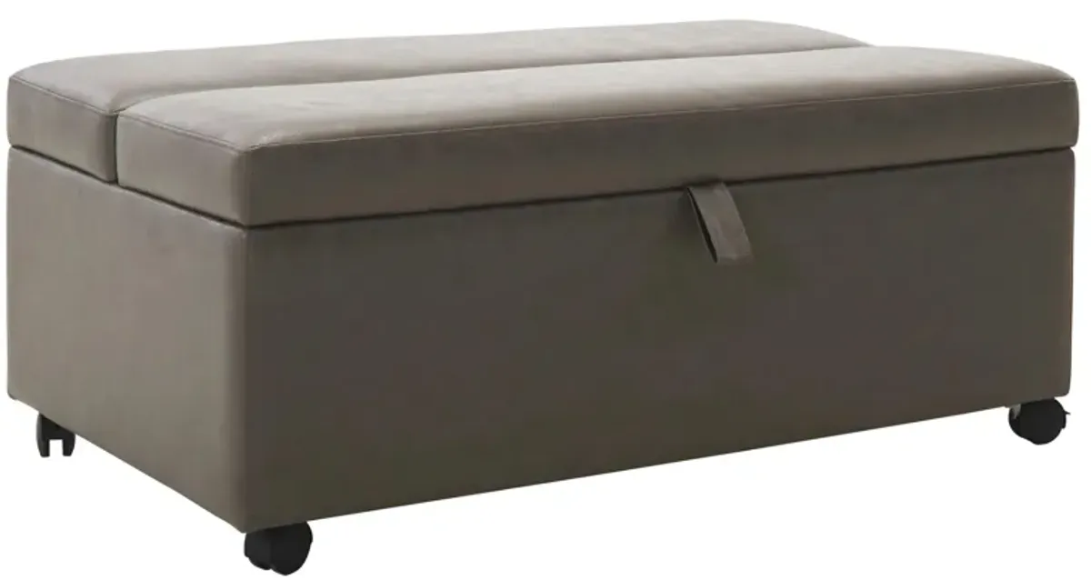 Novah Lift Top Cocktail Ottoman w/ Casters