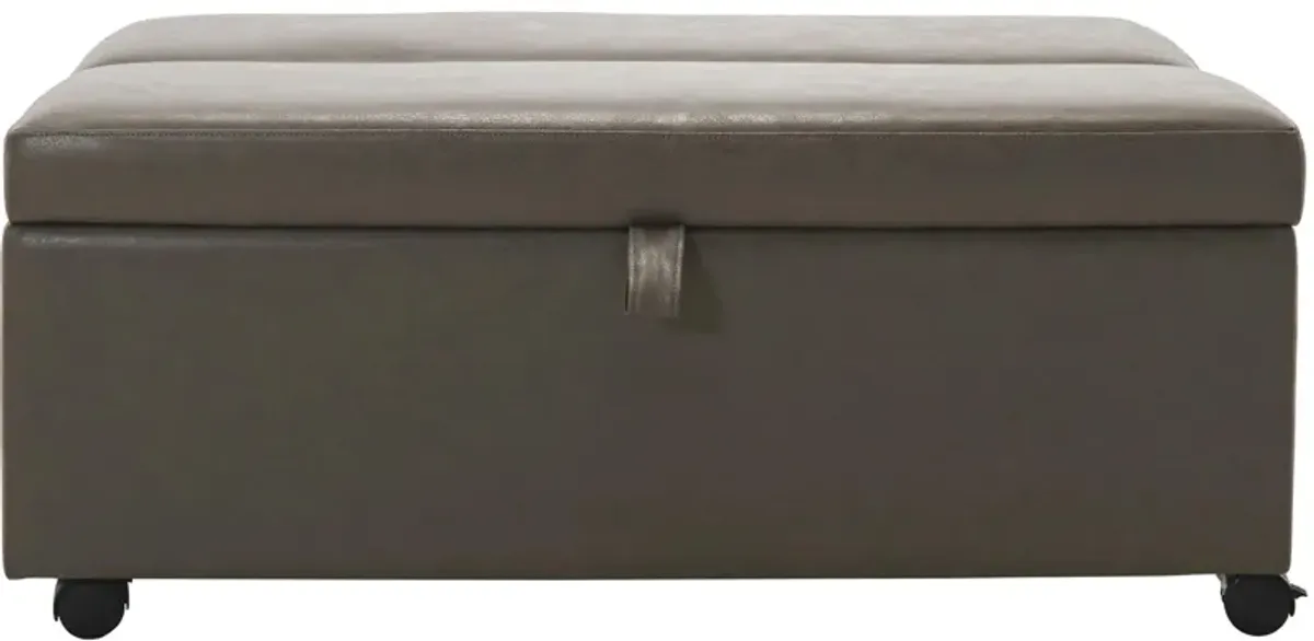 Novah Lift Top Cocktail Ottoman w/ Casters