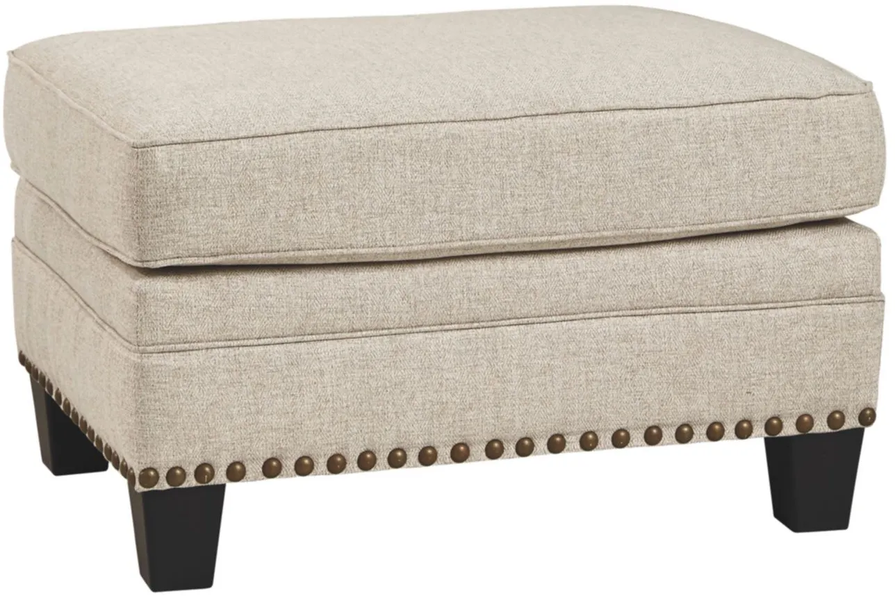 Claredon Ottoman in Linen by Ashley Furniture