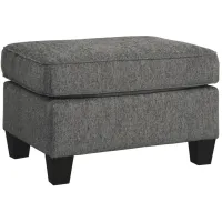 Agleno Ottoman in Charcoal by Ashley Furniture