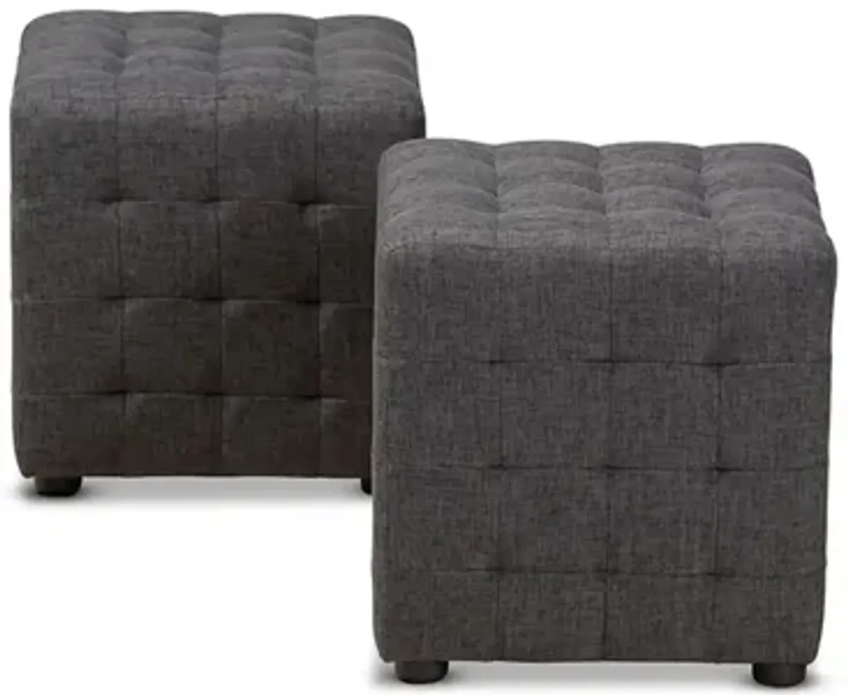 Elladio Cube Ottoman - set of 2