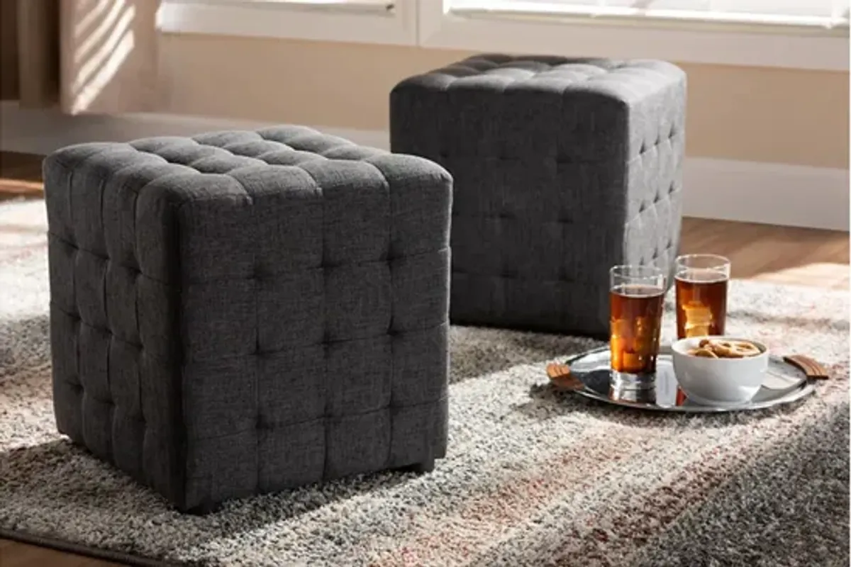 Elladio Cube Ottoman - set of 2