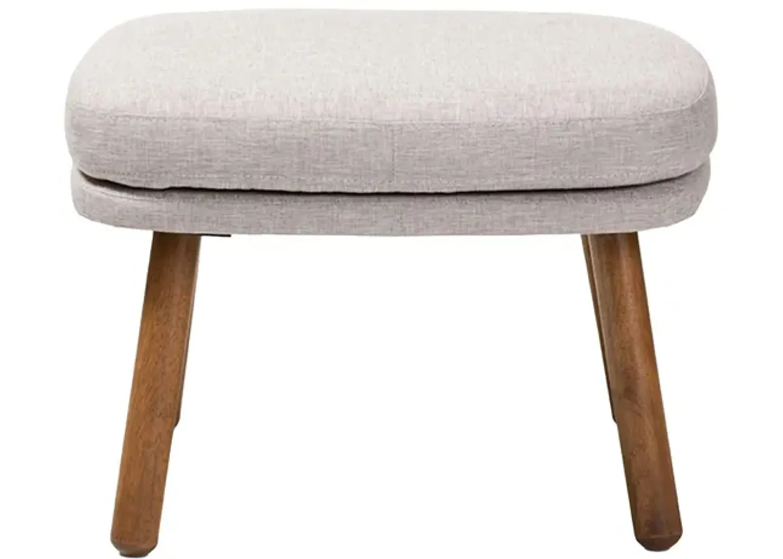 Lovise Ottoman in Grayish Beige by Wholesale Interiors