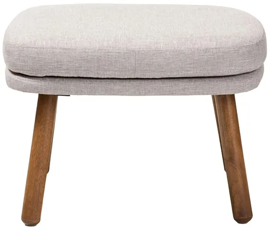 Lovise Ottoman in Grayish Beige by Wholesale Interiors