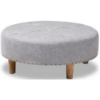 Vinet Cocktail Ottoman in Gray by Wholesale Interiors