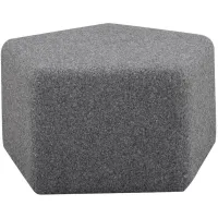 Greenley Ottoman in Gray by Lifestyle Solutions