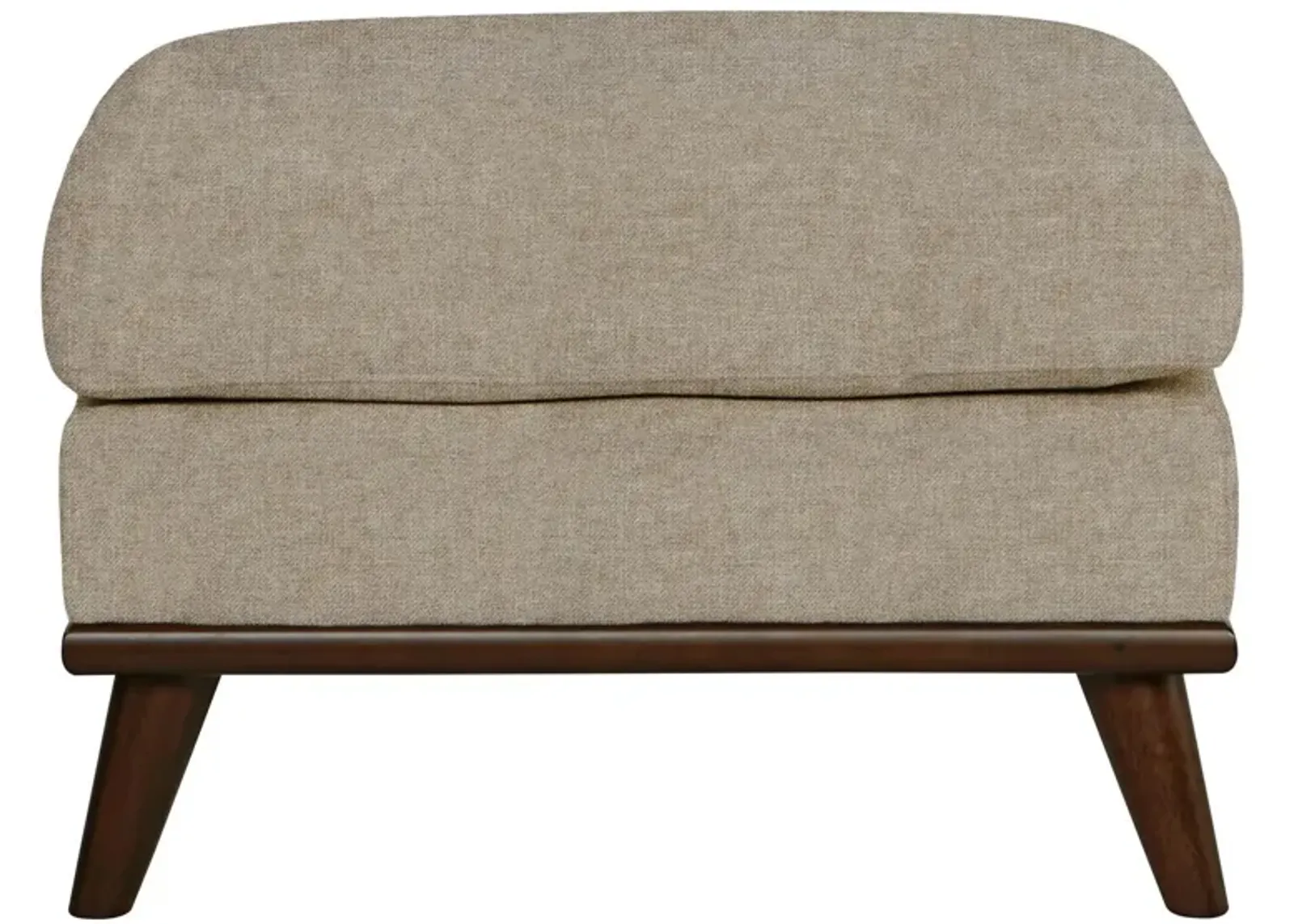 Milo Ottoman in Santa Rosa Linen by H.M. Richards