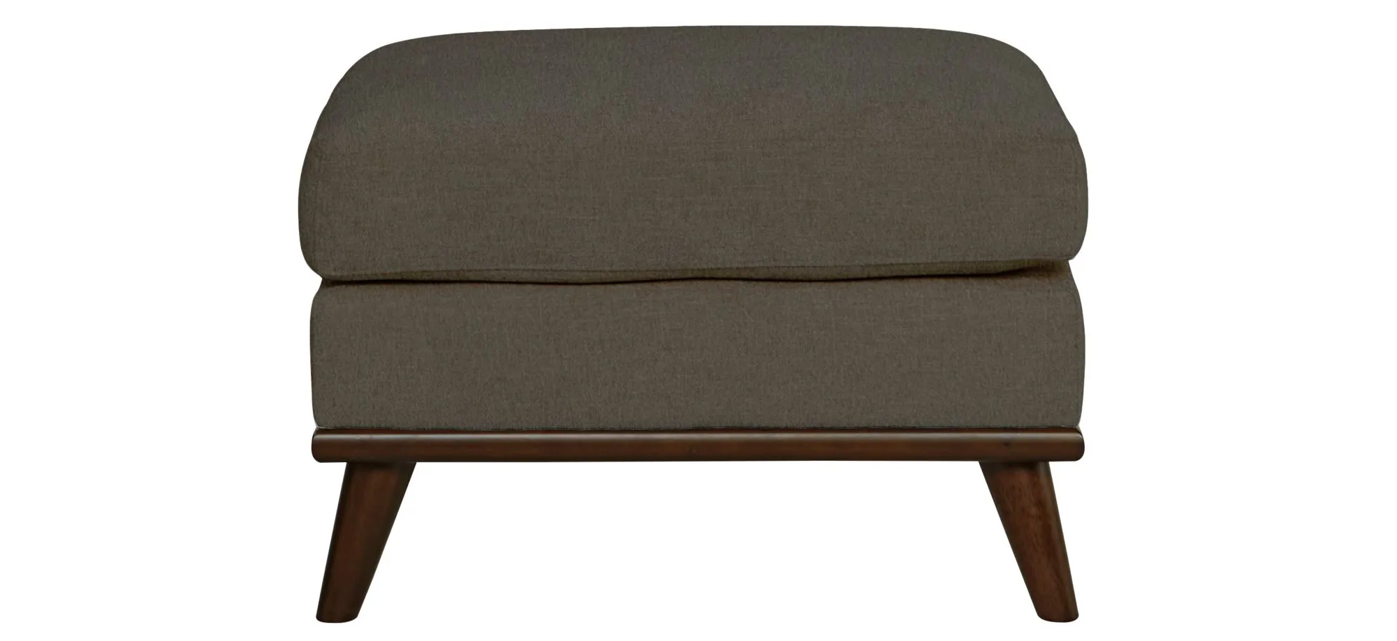 Milo Ottoman in Suede-So-Soft Greystone by H.M. Richards