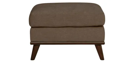 Milo Ottoman in Santa Rosa Taupe by H.M. Richards