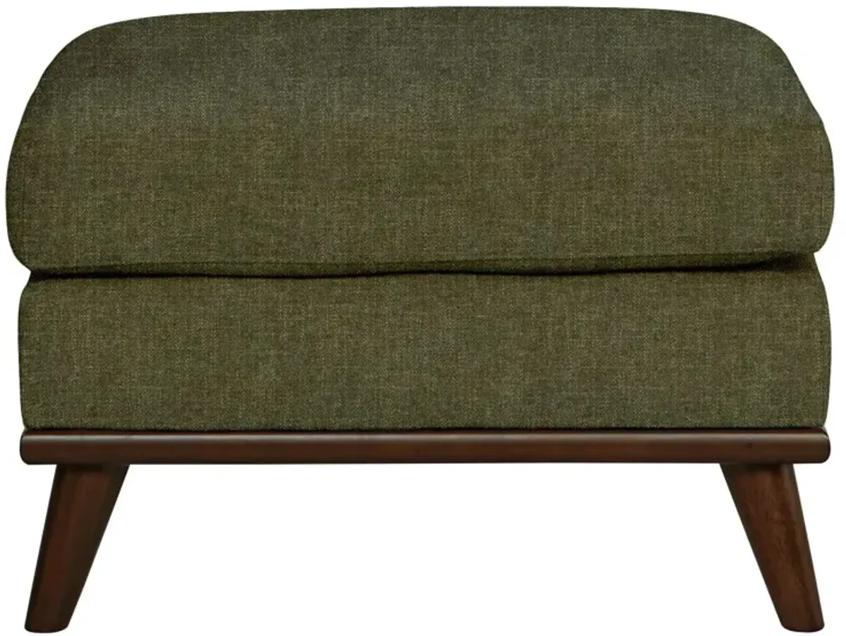 Milo Ottoman in Elliot Avocado by H.M. Richards