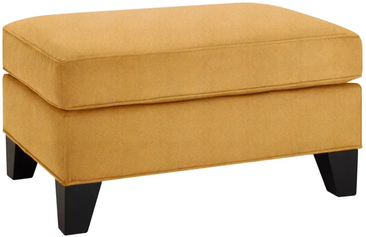 Carmine Ottoman in Elliot Sunflower by H.M. Richards