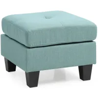 Newbury Ottoman by Glory Furniture in Teal by Glory Furniture