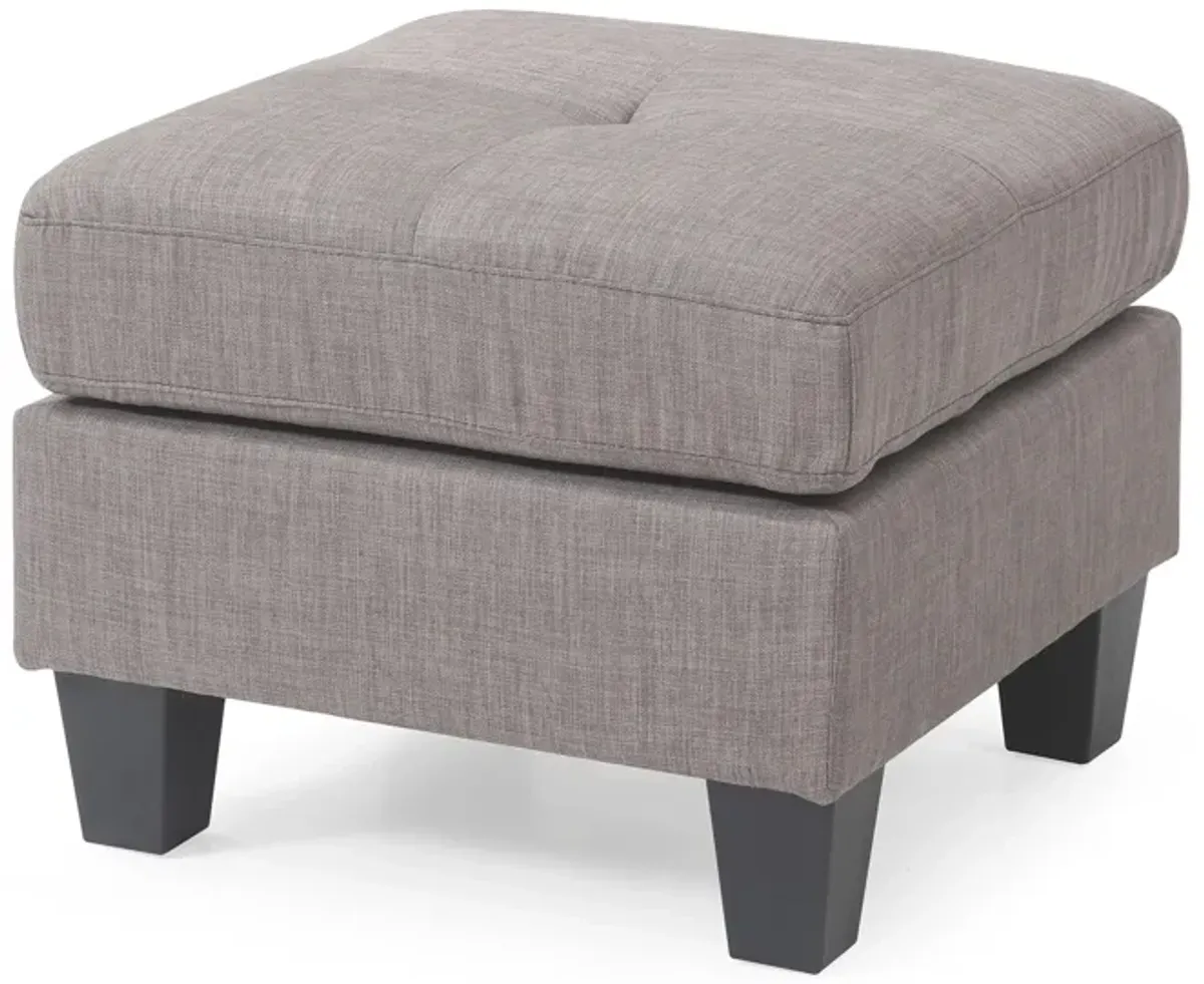 Newbury Ottoman by Glory Furniture in Gray by Glory Furniture