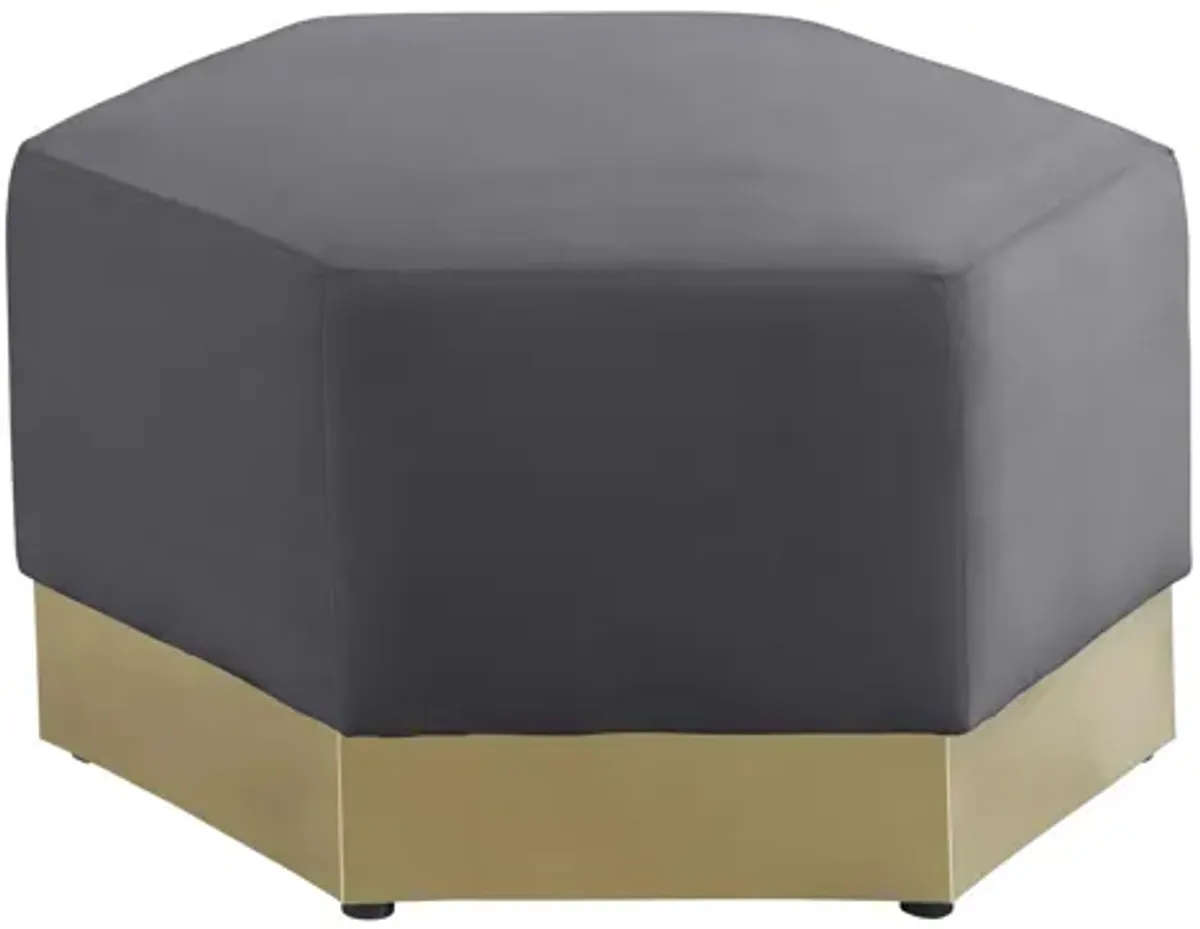 Marquis Velvet Ottoman