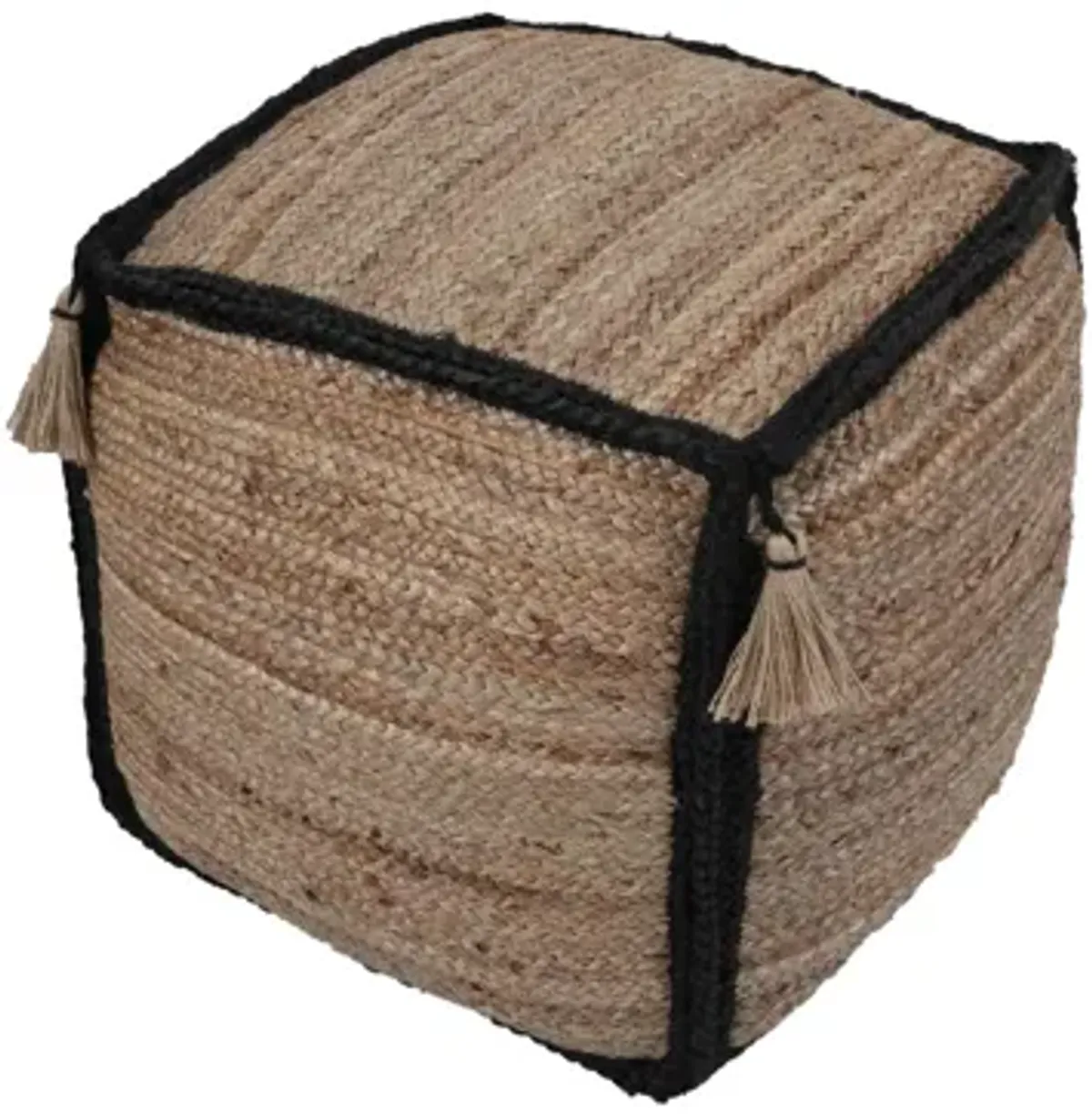 Briana Braided Pouf