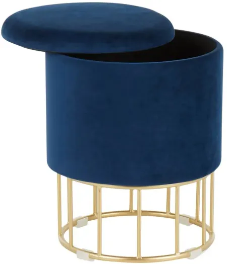 Canary Ottoman in Blue by Lumisource