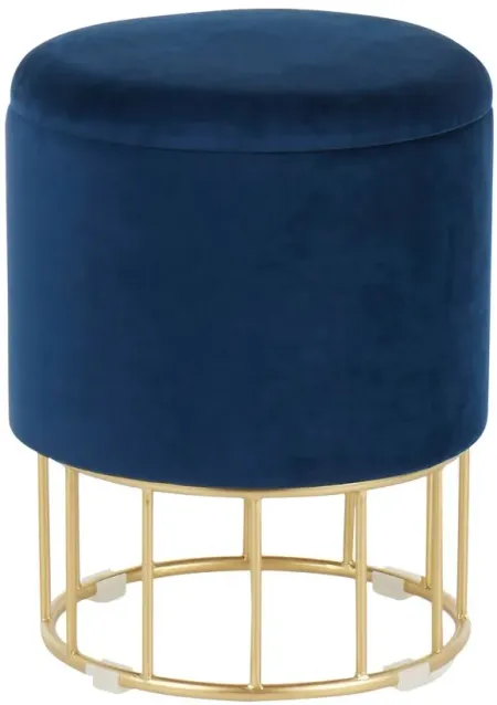 Canary Ottoman in Blue by Lumisource