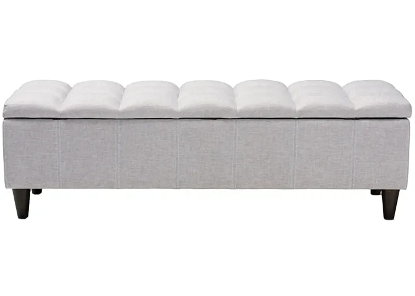 Brette Storage Bench Ottoman in Graylish Beige by Wholesale Interiors