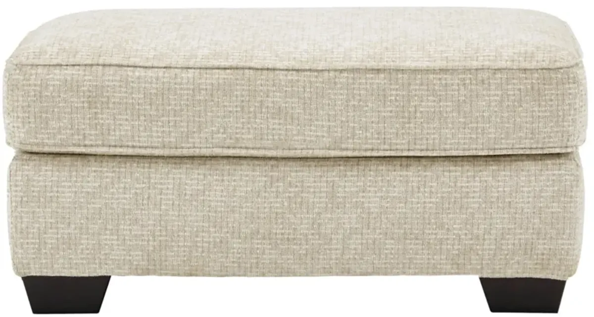 Haisley Ottoman in Ivory by Ashley Express